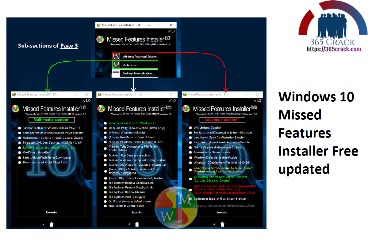 Windows 10 Missed Features Installer Free updated