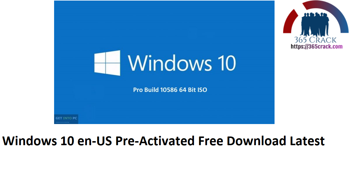 Windows 10 en-US Pre-Activated Free Download Latest