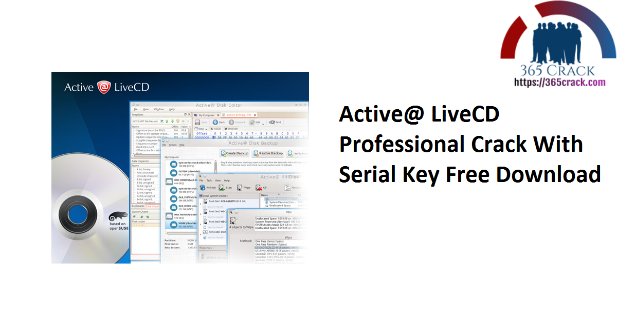 Active@ LiveCD Professional Crack With Serial Key Free Download