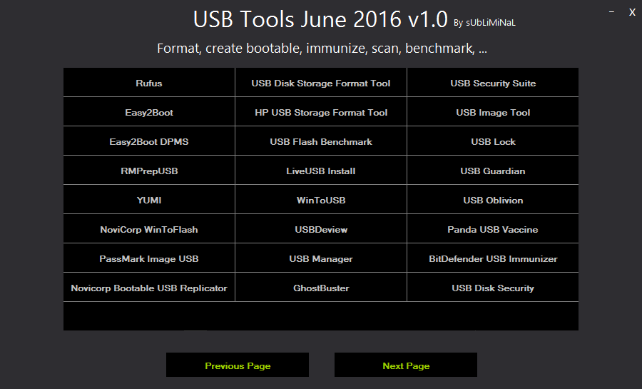 USB Tools Collection June 2016 Crack