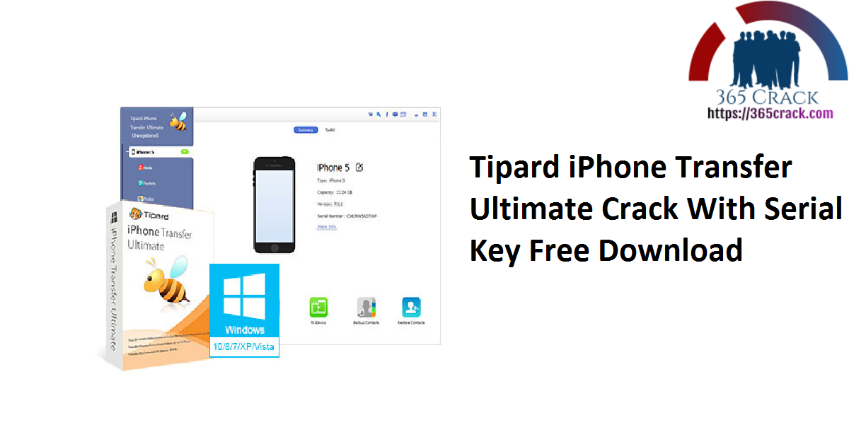 Tipard iPhone Transfer Ultimate Crack With Serial Key Free Download