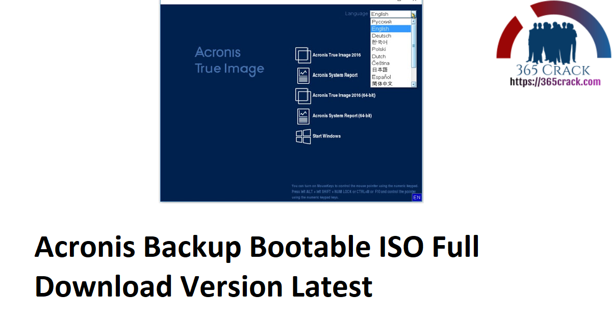 Acronis Backup Bootable ISO Full Download Version Latest