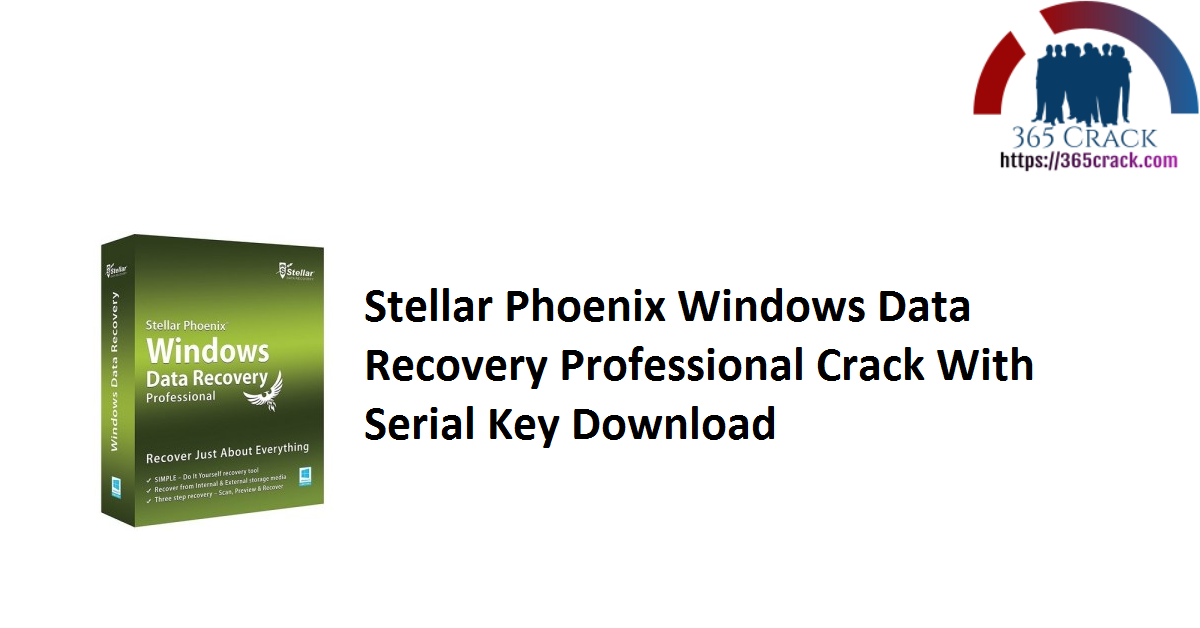 Stellar Phoenix Windows Data Recovery Professional Crack With Serial Key Download
