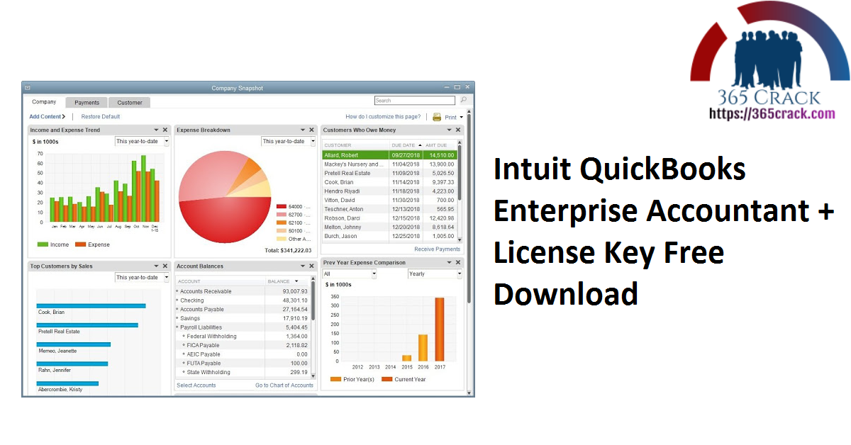 Intuit QuickBooks Enterprise Accountant + License Key Free Download