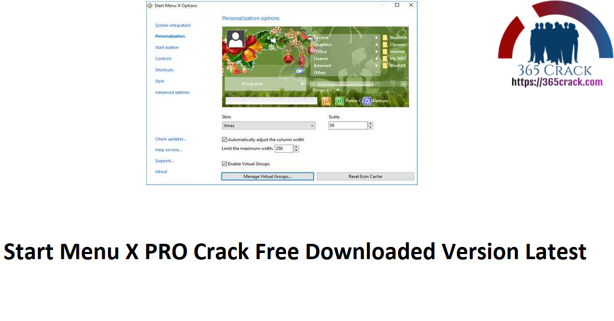 Start Menu X PRO Crack Free Downloaded Version Latest