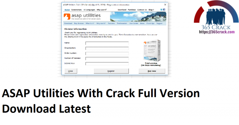 Asap utilities for excel 2010 crack
