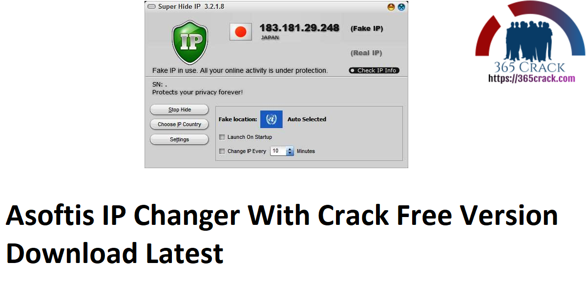 Asoftis IP Changer With Crack Free Version Download Latest