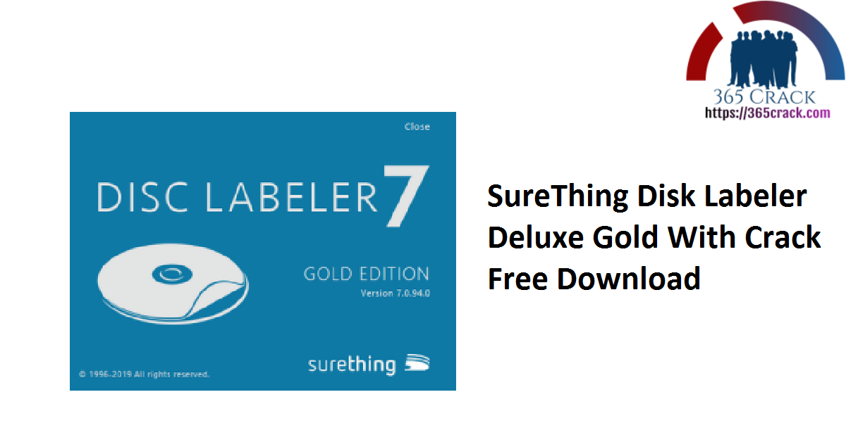 SureThing Disk Labeler Deluxe Gold With Crack Free Download