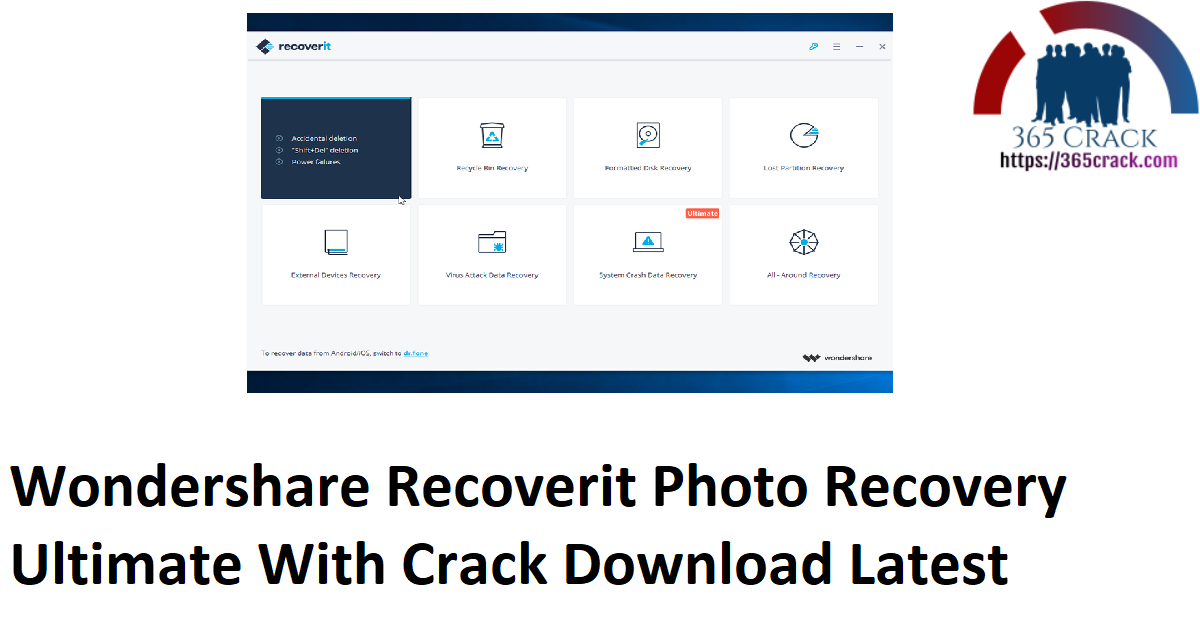 Wondershare Recoverit download the last version for windows