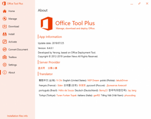instaling Office Tool Plus