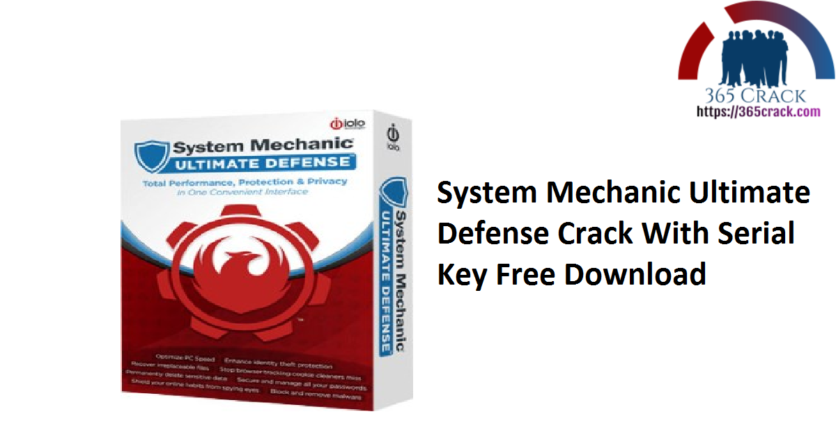 System Mechanic Ultimate Defense Crack With Serial Key Free Download