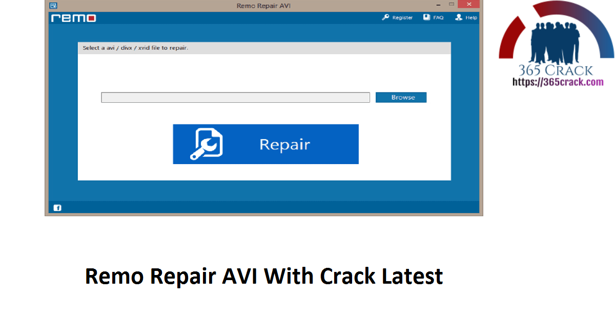 remo repair avi with crack