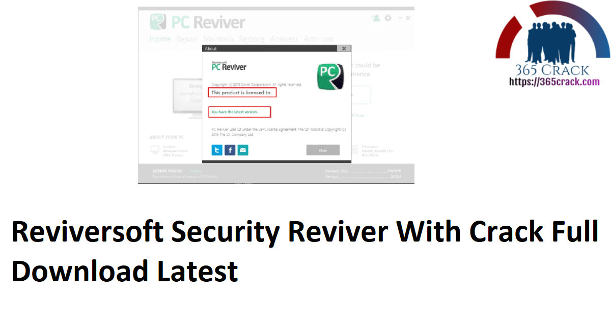 pc reviver free license code