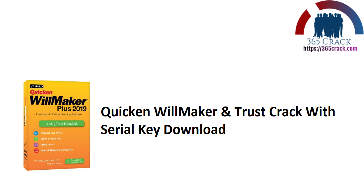 Quicken WillMaker & Trust Crack With Serial Key Download
