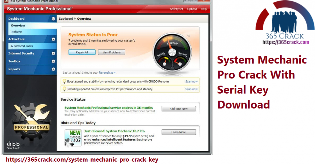 system mechanic pro activation key