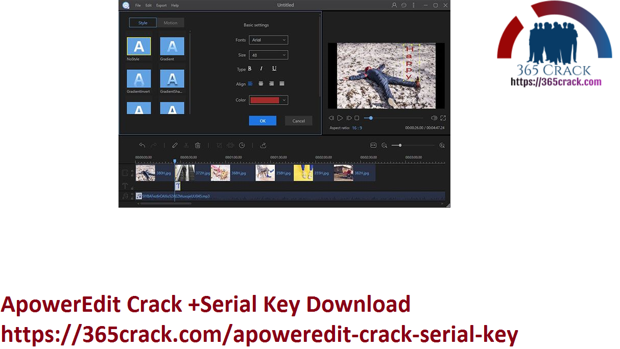 ApowerEdit Crack +Serial Key Download
