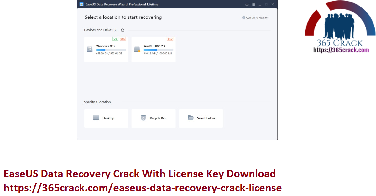EaseUS Data Recovery Crack With License Key Download
