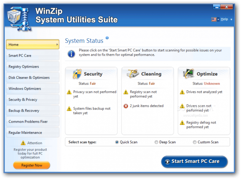 WinZip System Utilities Suite 3.19.0.80 instal the last version for ipod