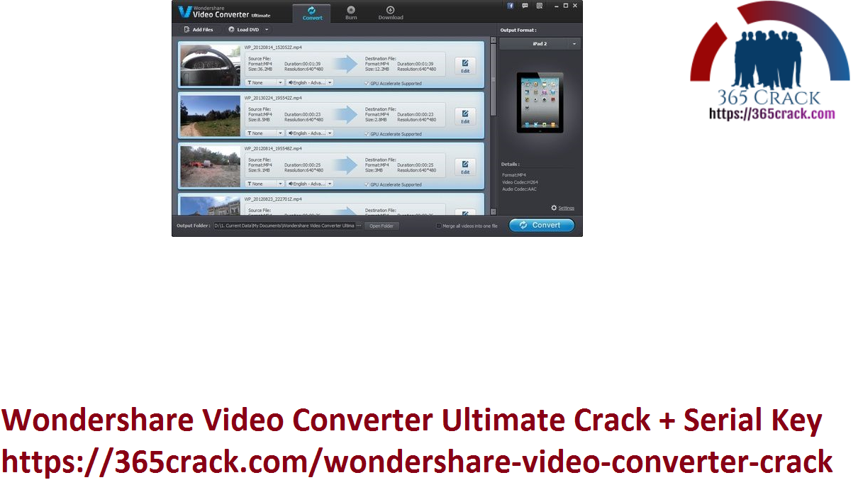 Wondershare Video Converter Ultimate Crack + Serial Key