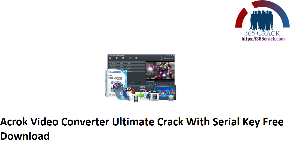 acrok video converter ultimate ripping subtitles