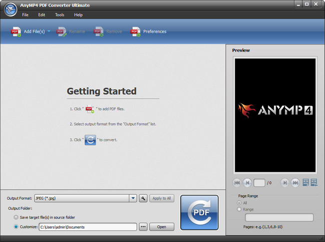 AnyMP4 PDF Converter Ultimate Crack With Activation Key Download (Latest) 