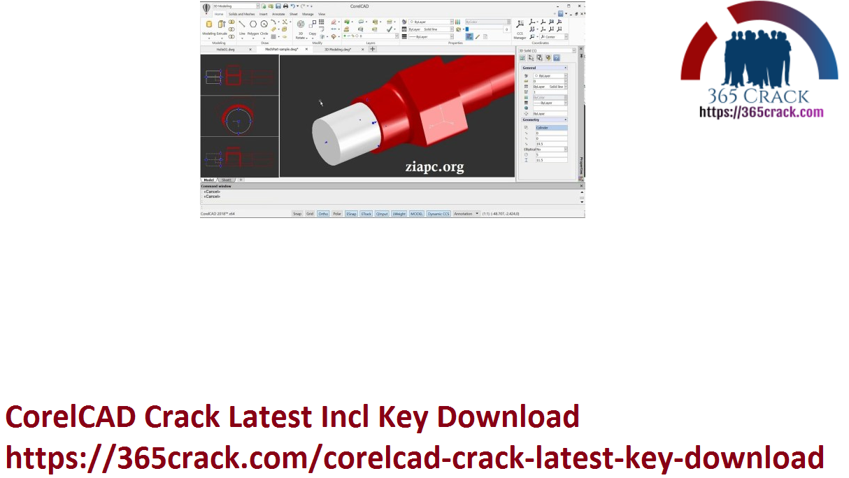 CorelCAD Crack Latest Incl Key Download