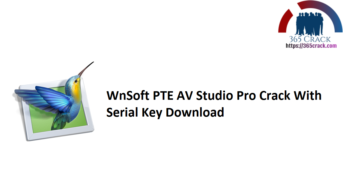 WnSoft PTE AV Studio Pro Crack With Serial Key Download