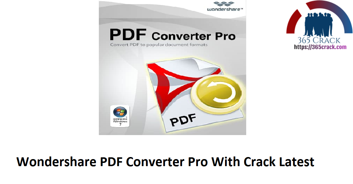 Wondershare PDF Converter Pro With Crack Latest