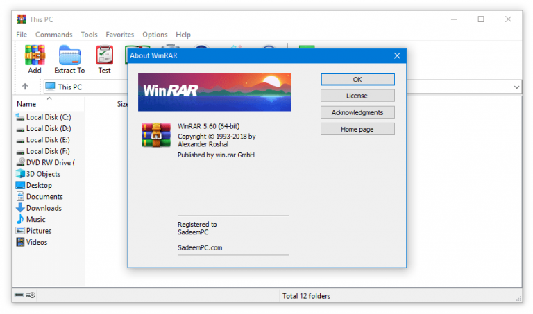 WinRAR 6.23 downloading