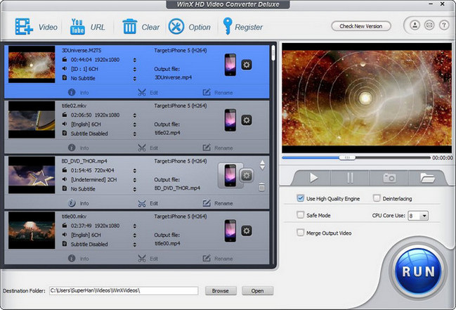 WinX HD Video Converter Deluxe Crack With Activation Key Download 