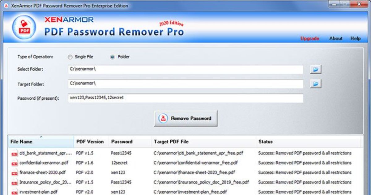 Free Download PDF Password Remover 