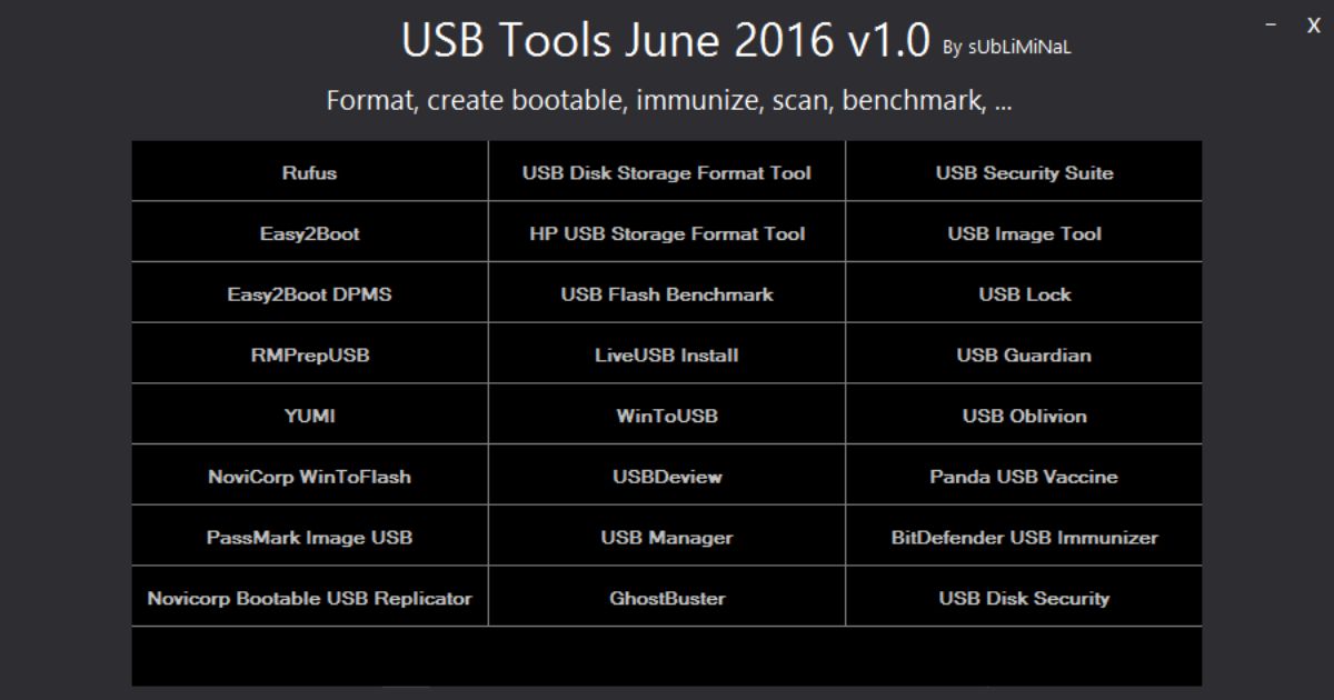 USB Tools Collection June Crack