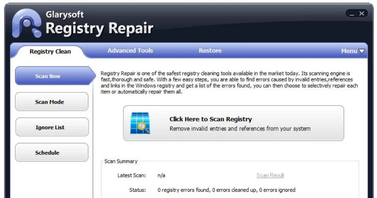 Glary Registry Repair Free Keygen