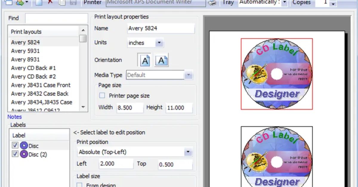 Dataland CD Label Designer Activation Key