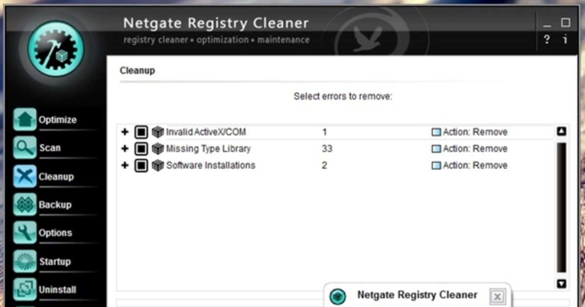 NETGATE Registry Cleaner License Key