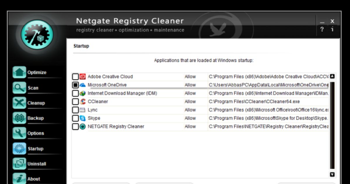 NETGATE Registry Cleaner Serial Key