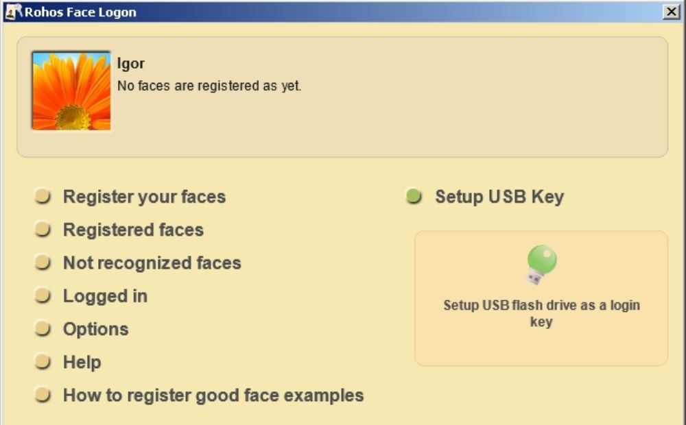 Rohos Face Logon Registration Key