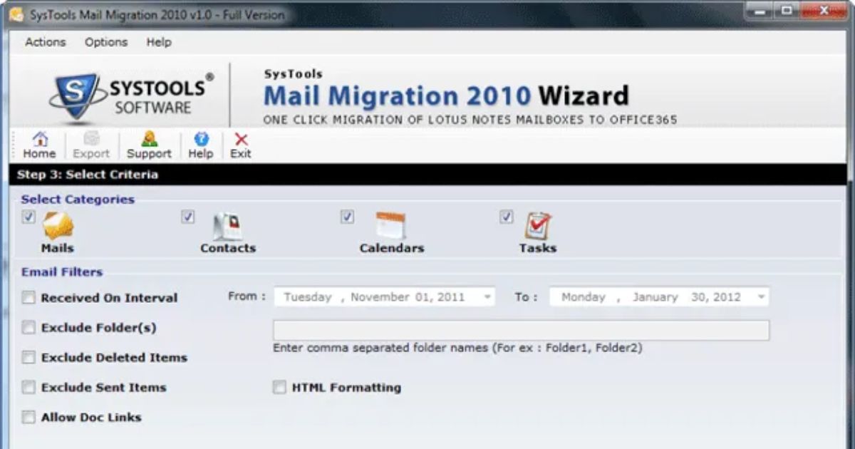 SysTools Mail Migration Wizard  Crack Download