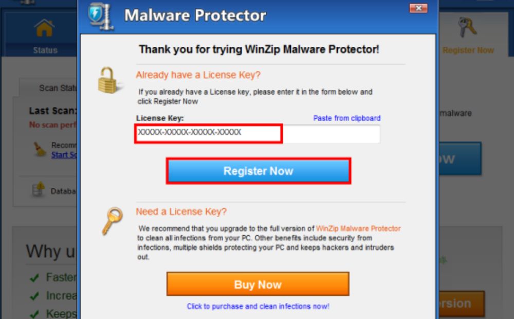 WinZip Malware Protector Serial Key