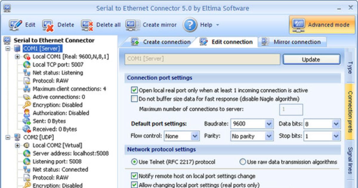 Serial to Ethernet Connector Free Download 